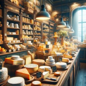Cheese shop in Paris